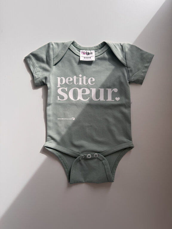 BE LOVE CACHE-COUCHE PETITE SOEUR - SAUGE