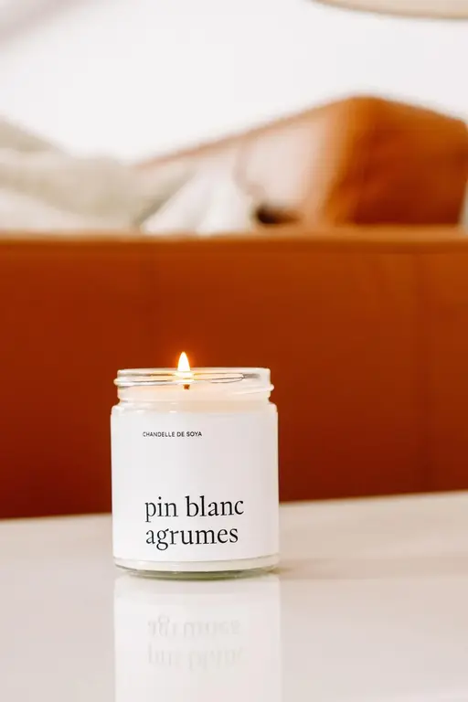 MARÉE CHANDELLE CHANDELLE DE SOYA 270 - PIN BLANC AGRUMES