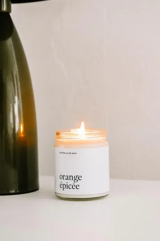 MARÉE CHANDELLE CHANDELLES DE SOYA 270 ML -  ORANGE ÉPICÉE