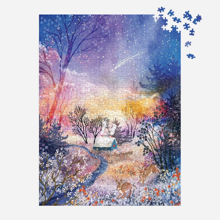 GALISON PUZZLE 1000 PCS - ENCHANTED SNOWFALL