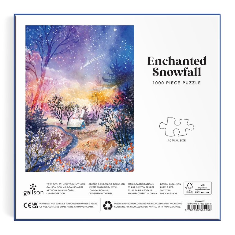 GALISON PUZZLE 1000 PCS - ENCHANTED SNOWFALL