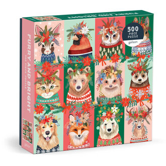 GALISON PUZZLE 500 PCS - FURRY AND BRIGHT