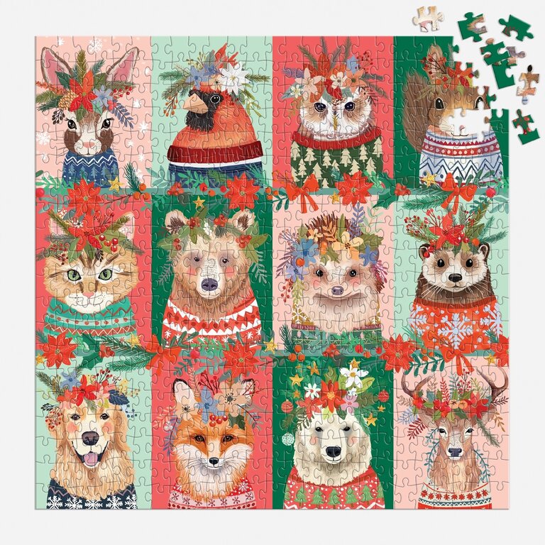 GALISON PUZZLE 500 PCS - FURRY AND BRIGHT