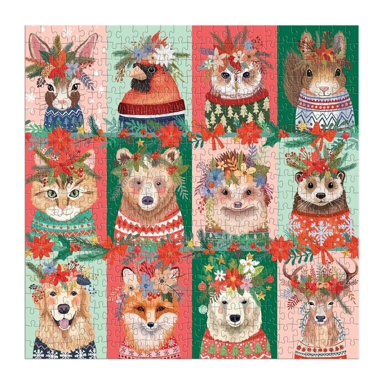 GALISON PUZZLE 500 PCS - FURRY AND BRIGHT
