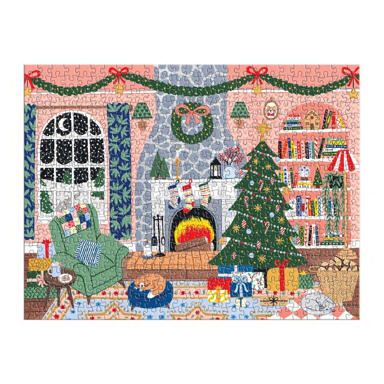 GALISON PUZZLE CALENDRIER DE L'AVENT 500 PCS - HOME FOR THE HOLIDAYS