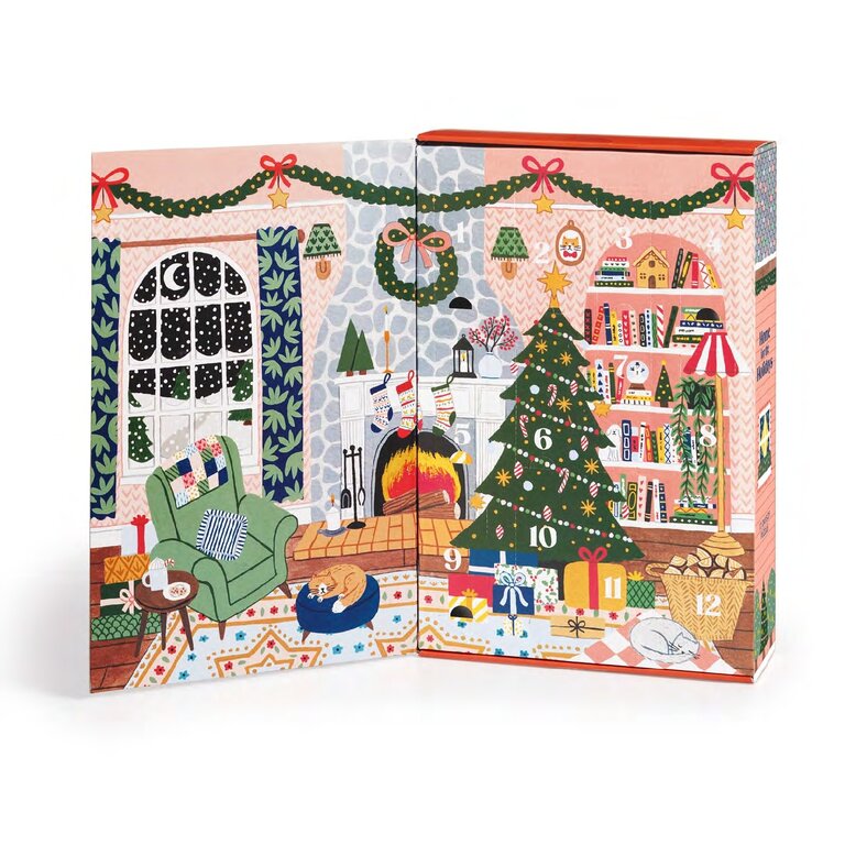 GALISON PUZZLE CALENDRIER DE L'AVENT 500 PCS - HOME FOR THE HOLIDAYS
