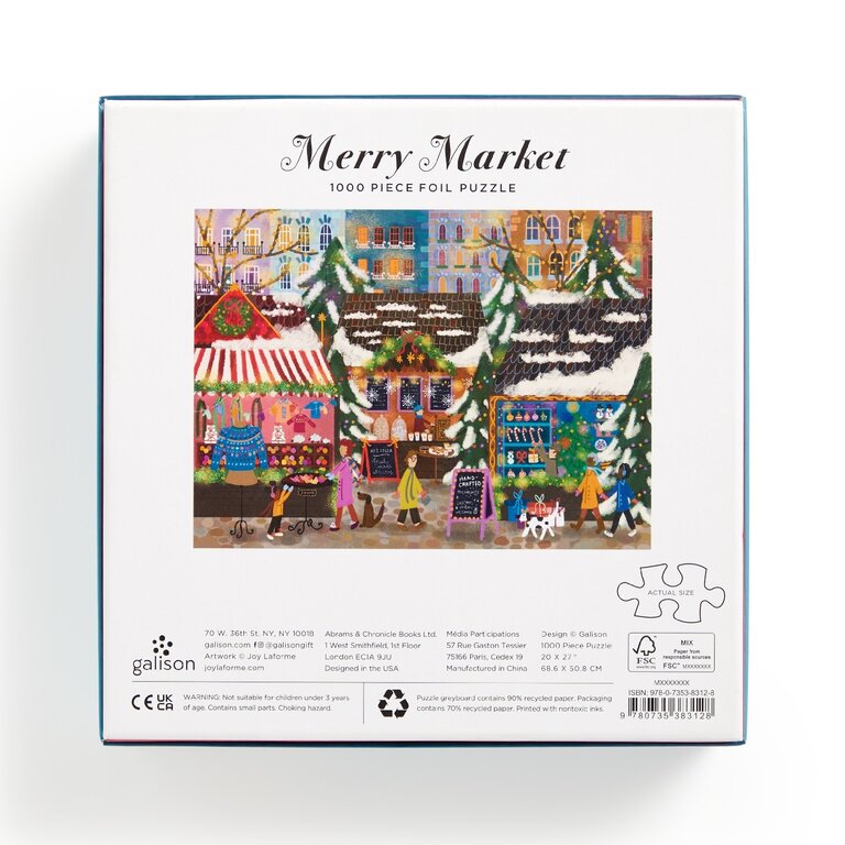 GALISON PUZZLE 1000 PCS - MERRY MARKET