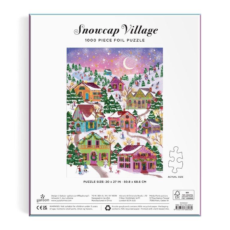 GALISON PUZZLE 1000 PCS - SNOWCAP VILLAGE