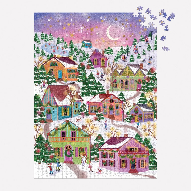 GALISON PUZZLE 1000 PCS - SNOWCAP VILLAGE