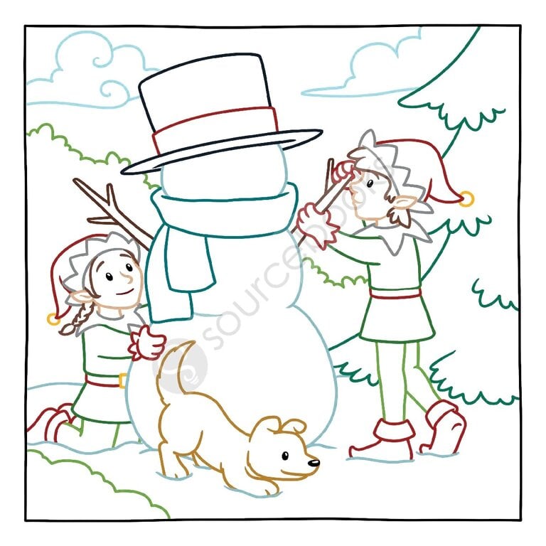 SOURCEBOOKS CAHIER À COLORIER MAGIQUE - MERRY CHRISTMAS