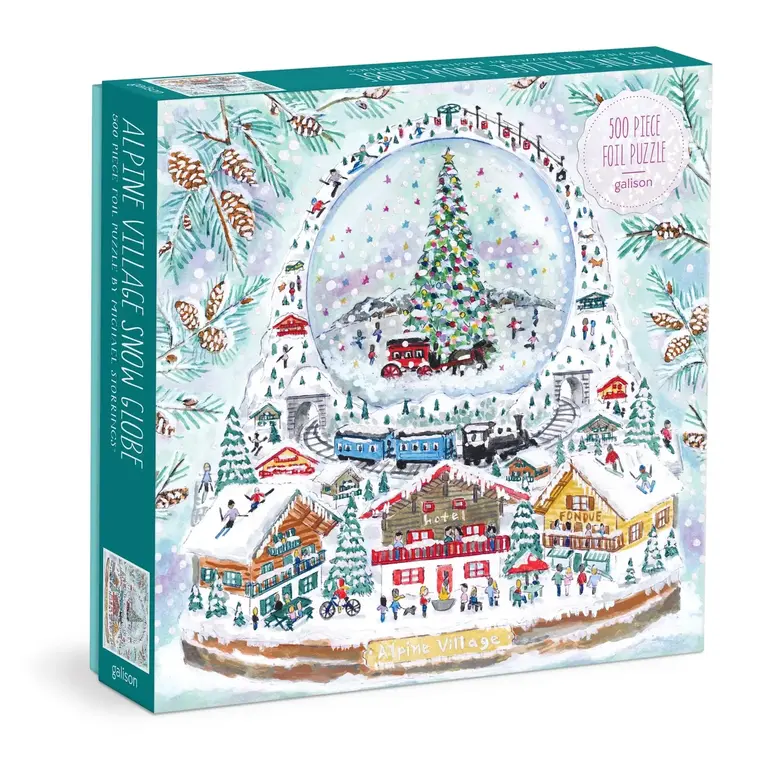 GALISON PUZZLE 500 PCS - ALPINE VILLAGE SNOWGLOBE