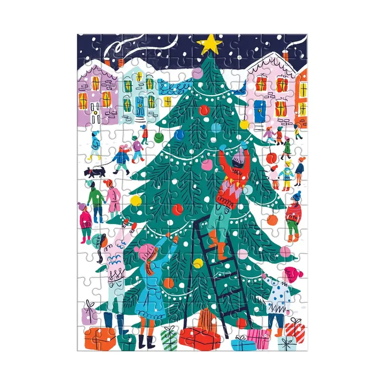 GALISON ORNEMENT MINI PUZZLE 130 PCS - ARBRE DE NOËL