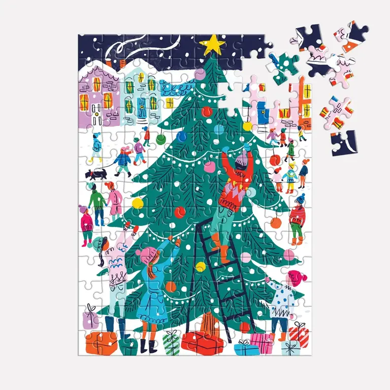 GALISON ORNEMENT MINI PUZZLE 130 PCS - ARBRE DE NOËL