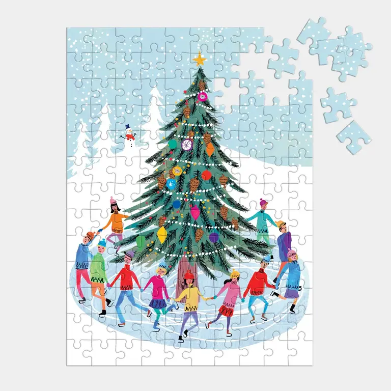 GALISON ORNEMENT MINI PUZZLE 130 PCS - TREE SKATERS