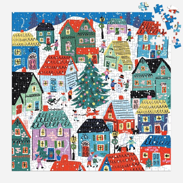 GALISON PUZZLE MAISON 500 PIÈCES - CHRISTMAS IN THE VILLAGE