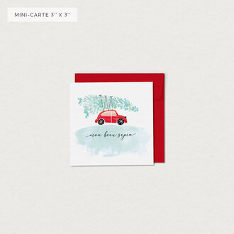 MIMOSA DESIGN MINI CARTE DE SOUHAITS  - MON BEAU SAPIN