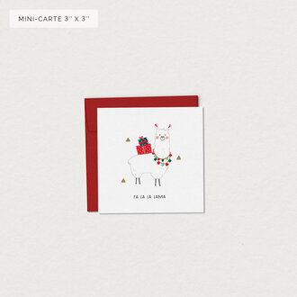 MIMOSA DESIGN MINI CARTE DE SOUHAITS  - FALALA LAMA