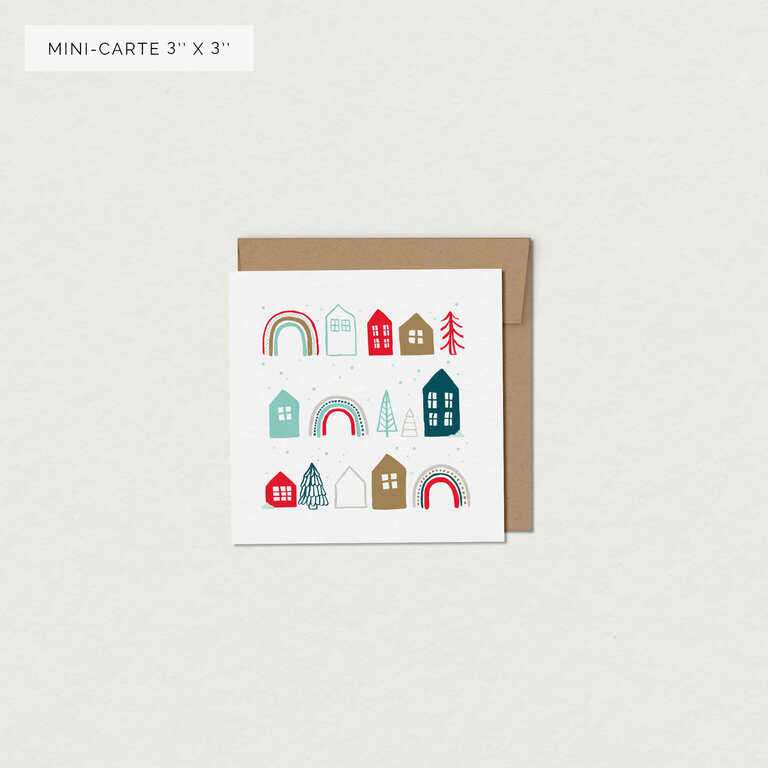 MIMOSA DESIGN MINI CARTE DE SOUHAITS  - VILLAGE DES FÊTES