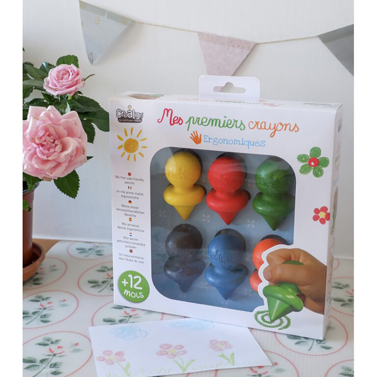 CREALIGN MES PREMIERS CRAYONS - ENSEMBLE DE 6