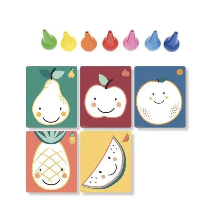 SYCOMORE CRAYONS GÉANTS BABYSSIMO - FRUITS D'ÉTÉ