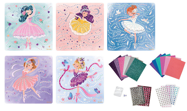 SYCOMORE MOSAÏQUES STICK'N FUN - PRINCESSES BALLERINES