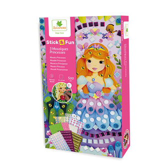 SYCOMORE SYCOMORE - MINI MOSAÏQUES STICK'N FUN - PRINCESSES