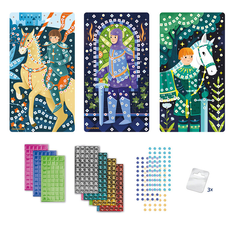 SYCOMORE MINI MOSAÏQUES STICK'N FUN - CHEVALIERS