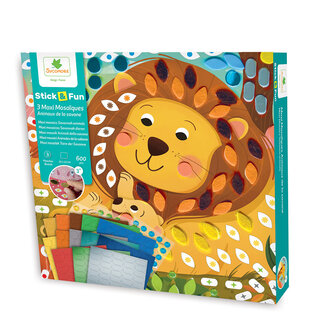 SYCOMORE MOSAÏQUES STICK'N FUN POUR TOUT-PETITS - ANIMAUX DE LA SAVANE