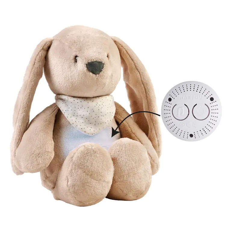 NATTOU VEILLEUSE PELUCHE SLEEPY - LAPIN