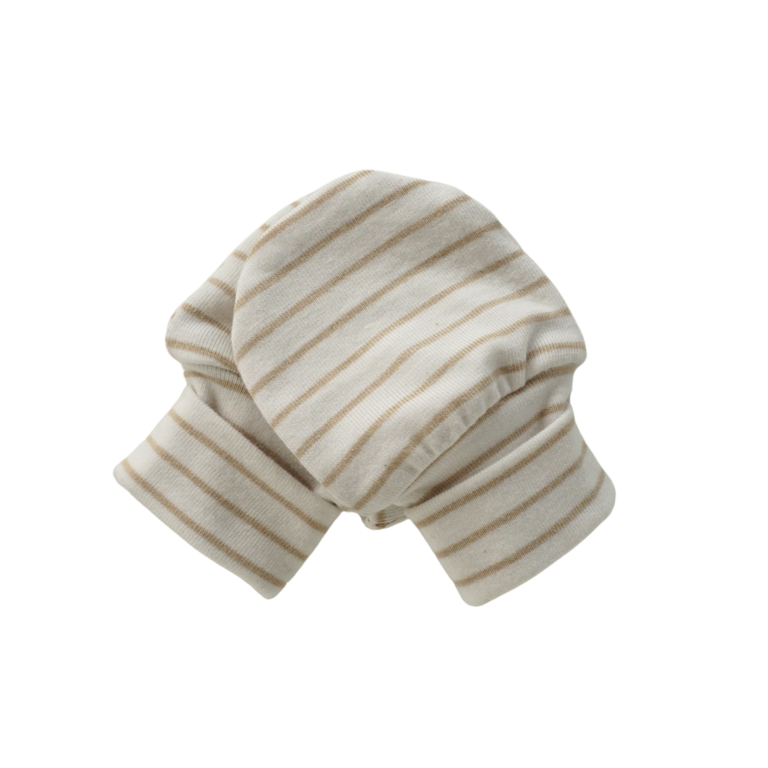 ZAK & ZOÉ MITAINES EN BAMBOU (0-3 MOIS) - LIGNÉ BEIGE