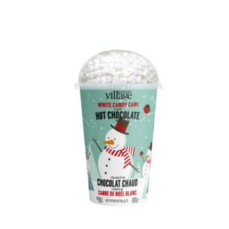 GOURMET VILLAGE GOBELET DE CHOCOLAT CHAUD - BONHOMME DE NEIGE CANNE DE NOËL