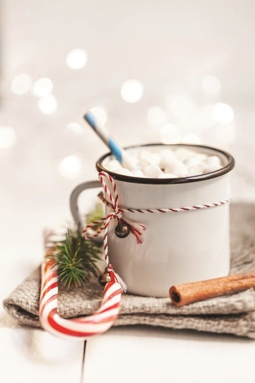 GOURMET VILLAGE GOBELET DE CHOCOLAT CHAUD - BONHOMME DE NEIGE CANNE DE NOËL