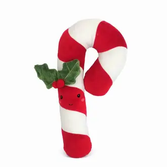 MON AMI CHRISTMAS CANDY CANE PLUSH - RED