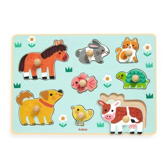 DJECO PUZZLE EN BOIS 8 PCS - DOG'N'CO