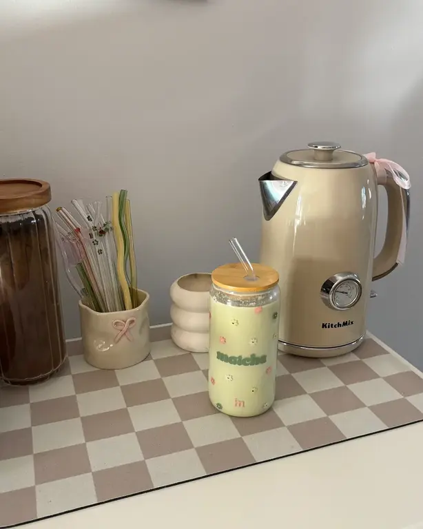 MOI D'ABORD TUMBLER EN VERRE - D'AMOUR ET DE MATCHA