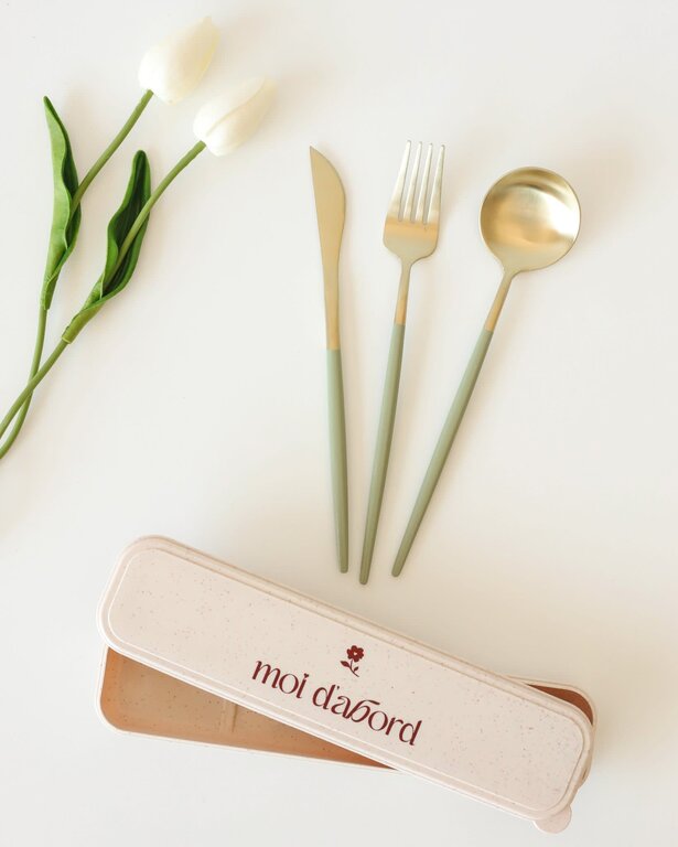 MOI D'ABORD ENSEMBLE D'USTENSILES POUR LE LUNCH