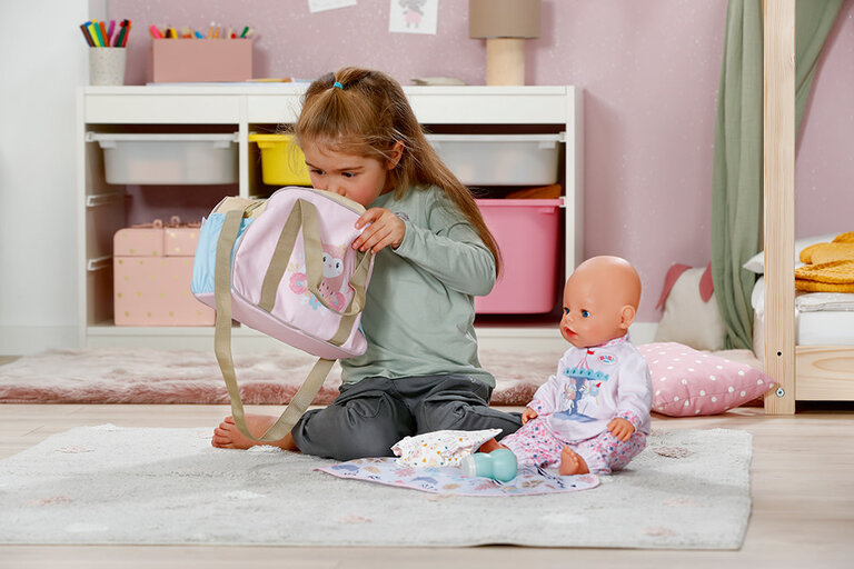 BABY BORN SAC À LANGER FLEURI