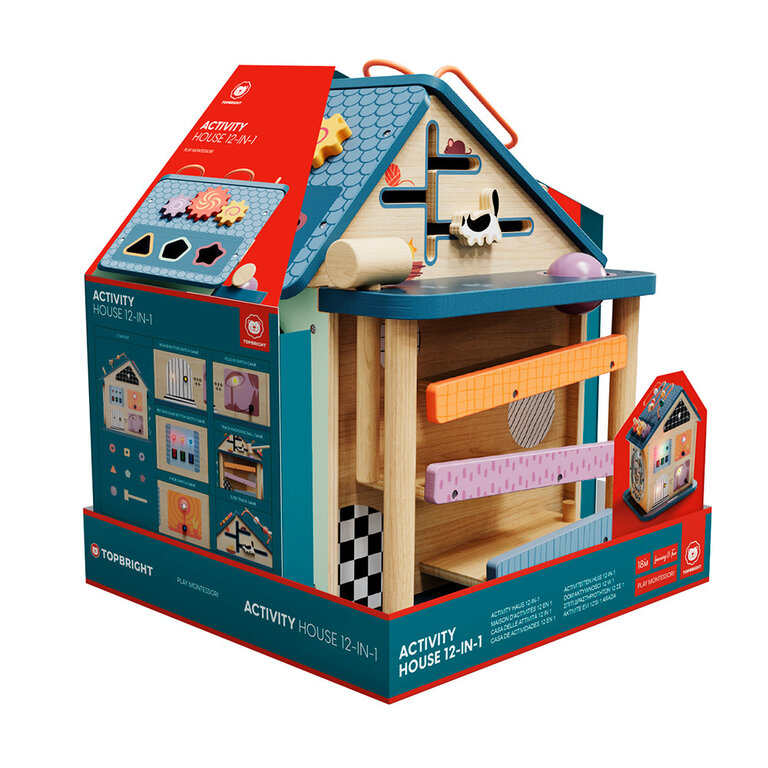 TOP BRIGHT MAISON D'ACTIVITÉ EN BOIS 12-EN-1