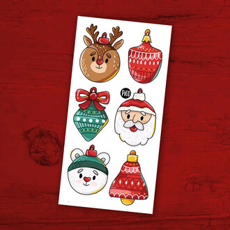 PICO TATOO TATOUAGES TEMPORAIRES -  LES BOULES DE NOËL