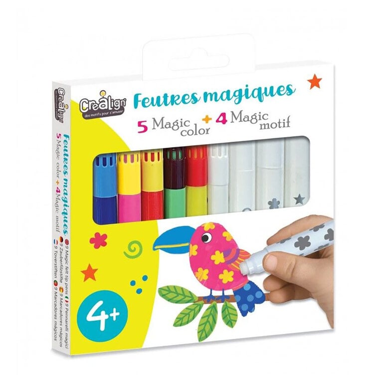 CREALIGN ENSEMBLE DE 9 MARQUEURS MAGIQUES