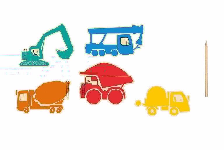 SYCOMORE POCKETS - POCHETTE SCRATCH ART À GRATTER VÉHICULES