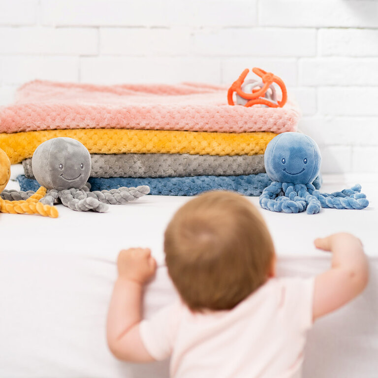 NATTOU PELUCHE PIEUVRE - SABLE/CARAMEL