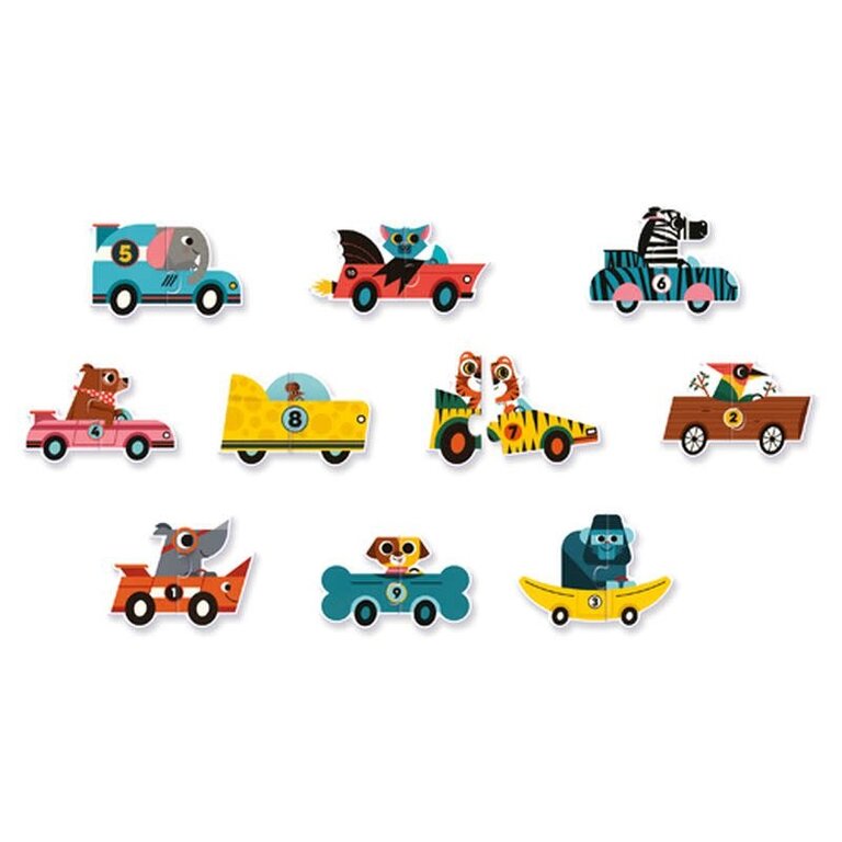 DJECO PUZZLE DUO - BOLIDES