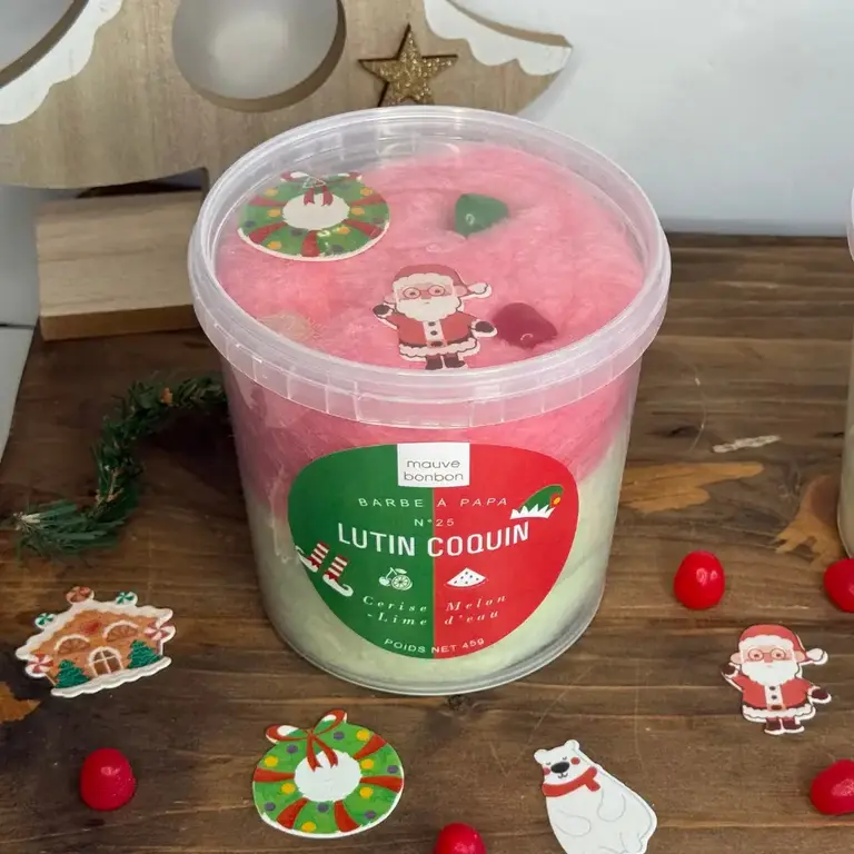 MAUVE BONBON BARBE À PAPA - LUTIN COQUIN