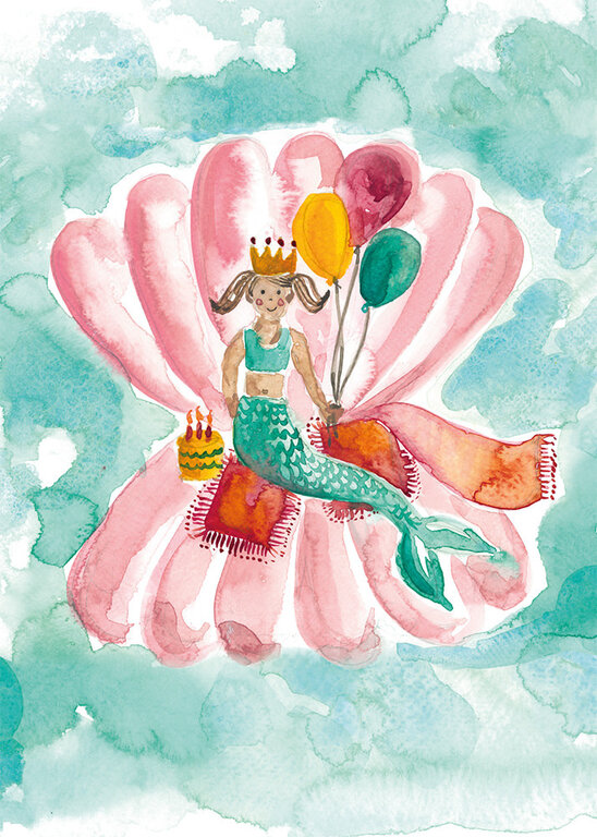 STÉPHANIE RENIÈRE MINI CARTE DE SOUHAITS - OCEANE M