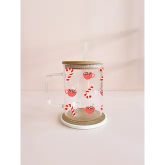 MÖMY TASSE EN VERRE BOHO 17 OZ - CHOCOLAT CHAUD