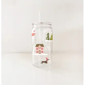 MÖMY MÖMY - VERRE 16 OZ PLASTIQUE - NOËL AU CHALET