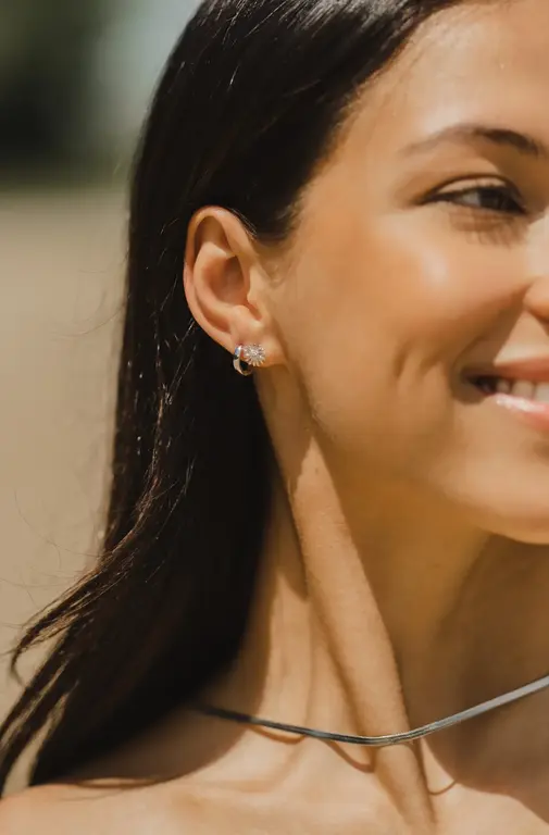 SOHA BOUCLES D'OREILLES DAISY - ARGENT