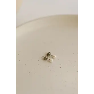 SOHA BOUCLES D'OREILLES PERLES - 4MM