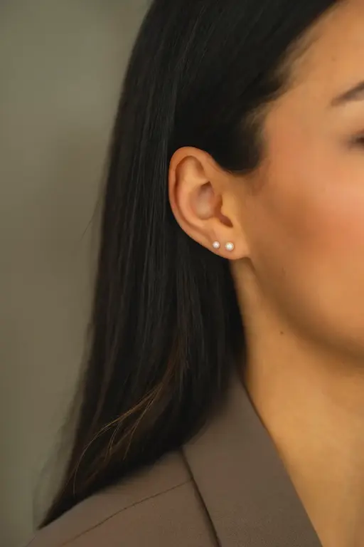 SOHA BOUCLES D'OREILLES PERLES - 4MM